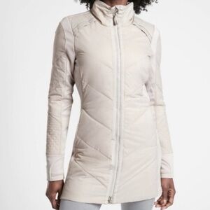 Athleta Rock Ridge PrimaLoft Coat in Moonlight Grey [PP217]